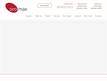 Tablet Screenshot of oromax.com.au